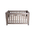 Close-up of the Bordeaux Cot’s substantial slatted sides & vintage charm, ensuring safety in style