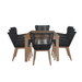 Nature with the Marrakesh Outdoor Dining Table- Solid Eucalyptus Timber - Shopica Pty Ltd