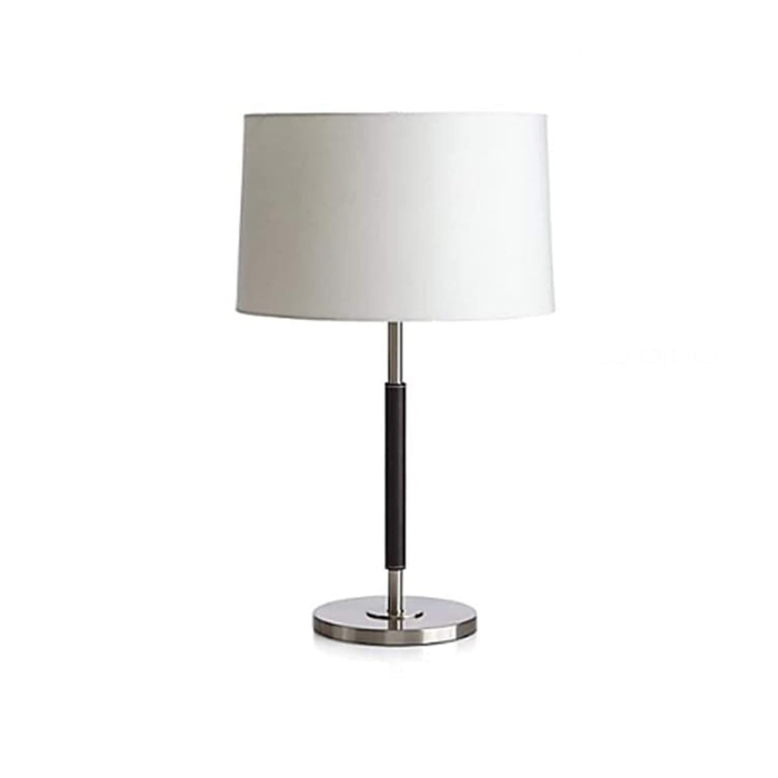 Zagna White Shade With Leather Table Lamp