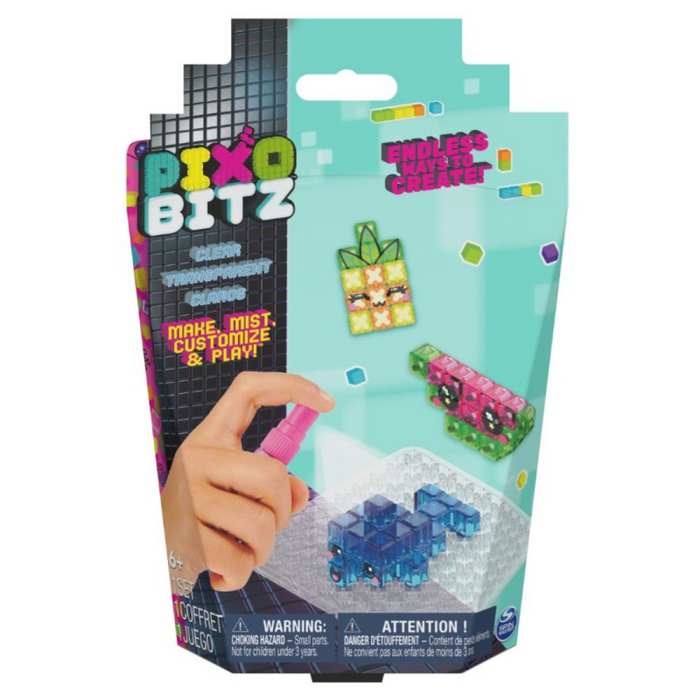 Excited young creator using the Pixobitz set to design their own unique pixel art creations