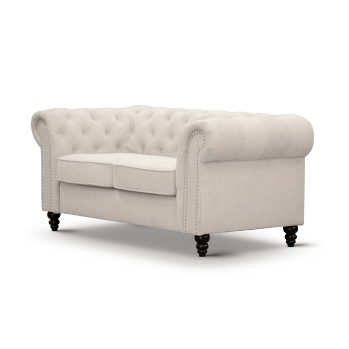 Exquisite detailing on the Beige Manchester Sofa Lounge that accentuates modern elegance