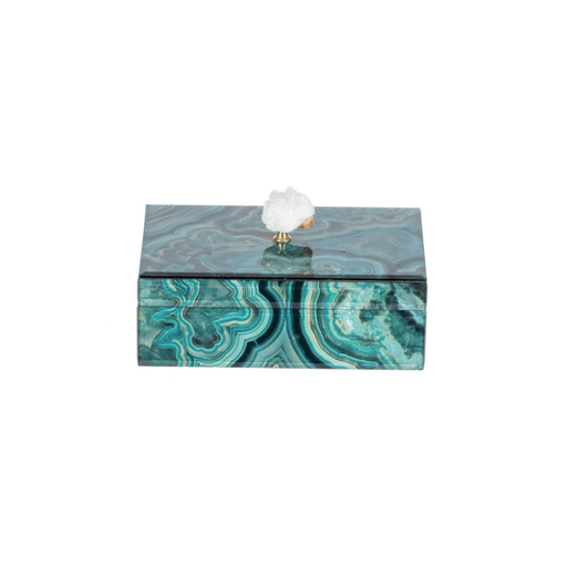 Marbled keepsake container beautifully housing jewellery pieces