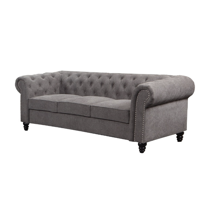 Stylish Grey Manchester 3 Seater Sofa Lounge showcasing spacious comfort and modern design