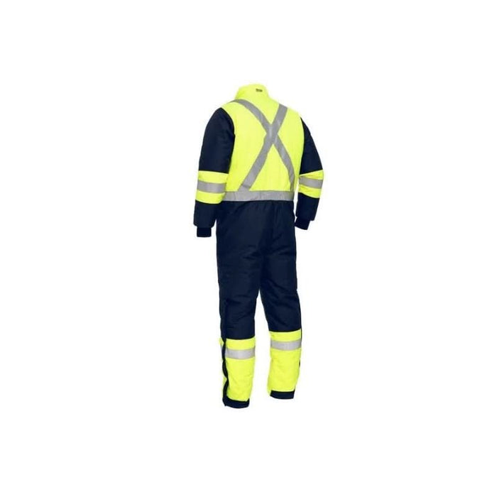 Bisley X Reflective Taped Two Tone Overall Hi Vis Freezer Coverall - Shopica Pty Ltd