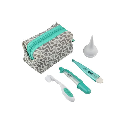 Mother's Choice 1st Healthcare Kit elegantly displayed, the ultimate travel companion for baby's health needs