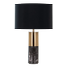 Gold and Marble Round Base Table Lamp With a round shade White Or Black - Shopica Pty Ltd