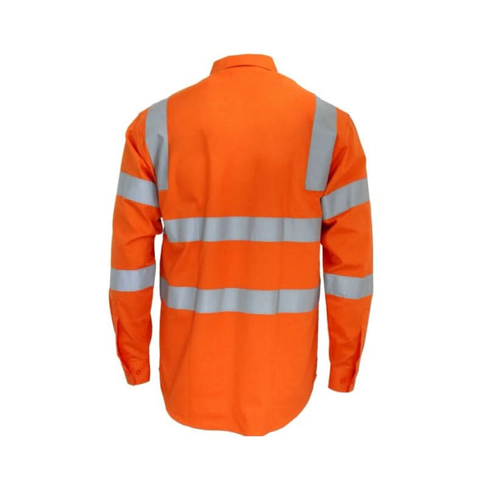 DNC Hi Vis Light Weight Reflective Tape Vic Rail Shirt Long Sleeve - Shopica Pty Ltd