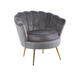 Neutral grey velvet accent chair blending seamlessly with modern decor