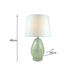 Pearl Table Lamp Marble Base White Shade - Shopica Pty Ltd