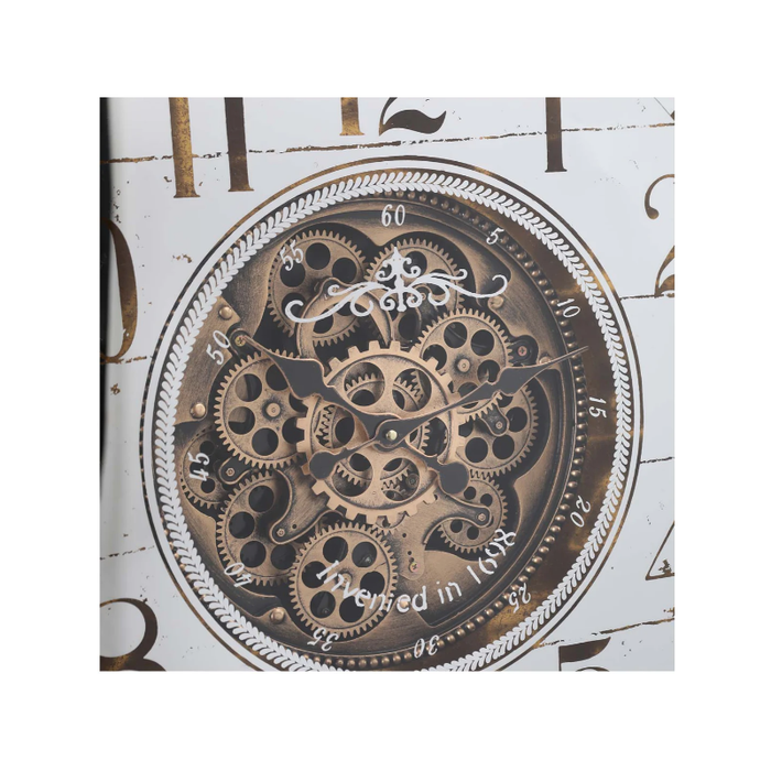 Refined Mechanics: Round Chateau Gear Timeless Time Count Wall Clock