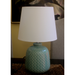 Transform your room into a haven of calm and elegance with our Lily Turquoise Ceramic Lamp
