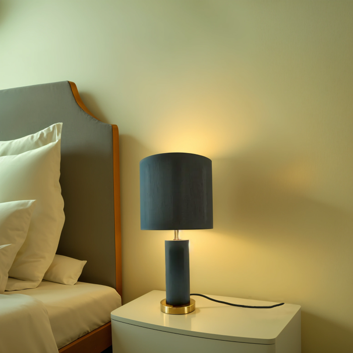 Bella Bedside Black And Gold Table Lamp - Shopica Pty Ltd