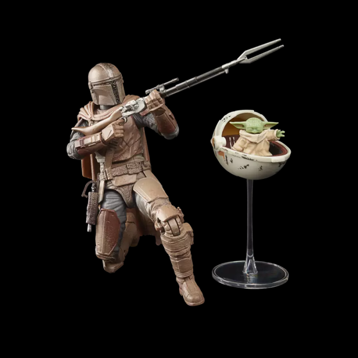 Star Wars Black Series 6" Deluxe Mandalorian Grogu Baby Yoda Hover Pod Arvala-7