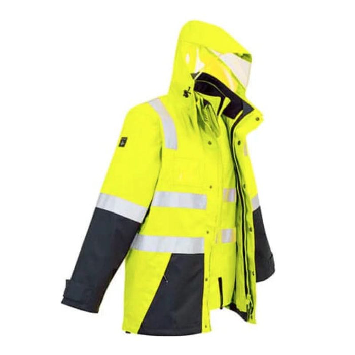 Syzmik Mens Hi Vis Reflective Tape 4 In 1 Waterproof Jacket - Shopica Pty Ltd