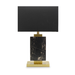 Illuminate your space in style with the Manhathon Black Marble and Gold Table Lamp, where luxury meets functionality.