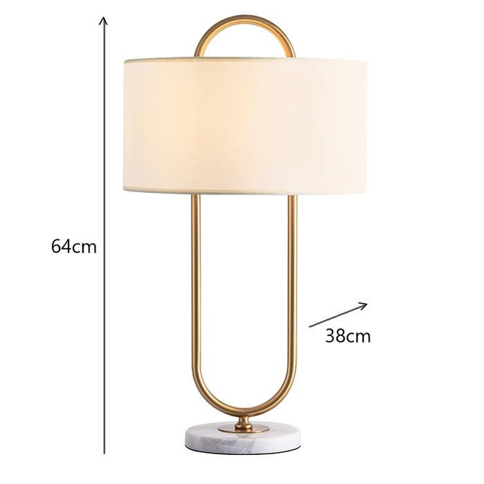 ShangriLa Club House Table Lamp Marble Base