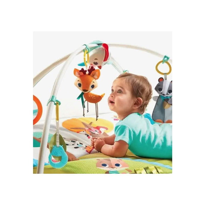 Cheerful baby enjoying on the Tiny Love Baby Playmat Gymini Deluxe