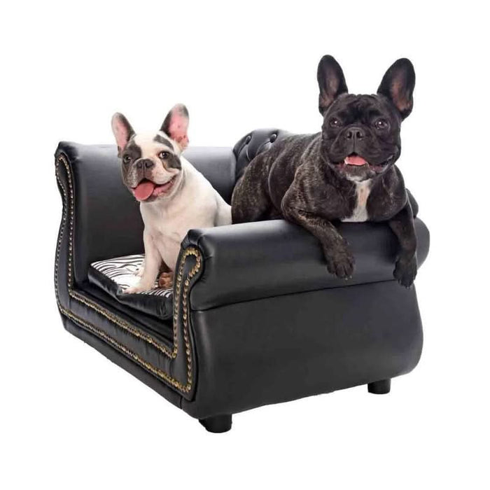 Chesterfield PU Leather Luxury Pet Bed Dog Sofa - The Epitome of Pet Luxury - Shopica Pty Ltd