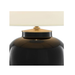 Classy black and brass ceramic lamp
