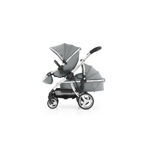 Safe and spacious Love N Care Egg2 Tandem Seat in sophisticated Monument Grey for stylish family outings