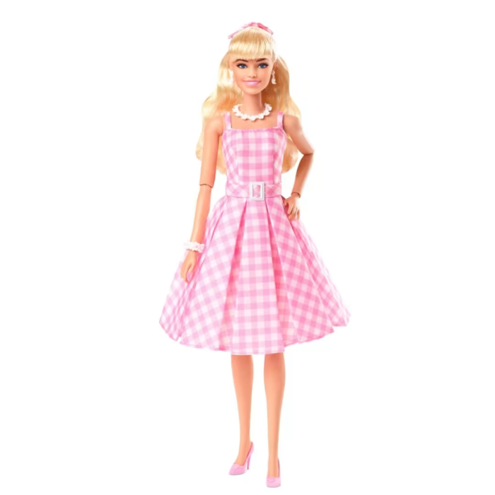 Barbie The Movie Barbie Doll in Pink Gingham Dress