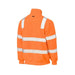 Bisley Taped Hi Vis Rail Polar Fleece Jumper Reflective Taped Day Night 1/4 Zip Pull Over Jumper - Shopica Pty Ltd