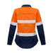 Syzmik Womens Rugged Cooling Reflective Day Night Taped Hi Vis Spliced Long Sleeve Shirt - Shopica Pty Ltd