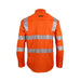 DNC Hi Vis Segment Reflective Taped Day Night Coolight Vic Rail Shirt - Shopica Pty Ltd