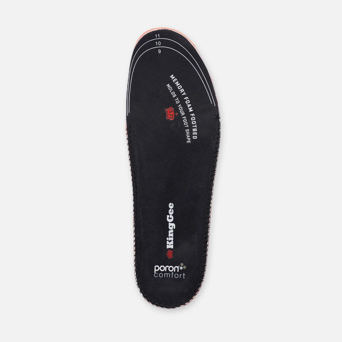 King Gee Memory Foam Tradies Comfort Heel Pod Insoles