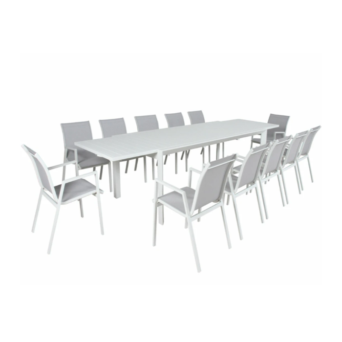 Eclipse Extend: Icaria White Outdoor Expansion Table - Shopica Pty Ltd