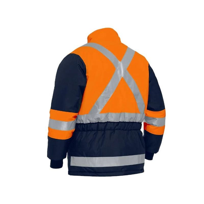 Bisley X Reflective Taped Two Tone Hi Vis Freezer Jacket - Shopica Pty Ltd