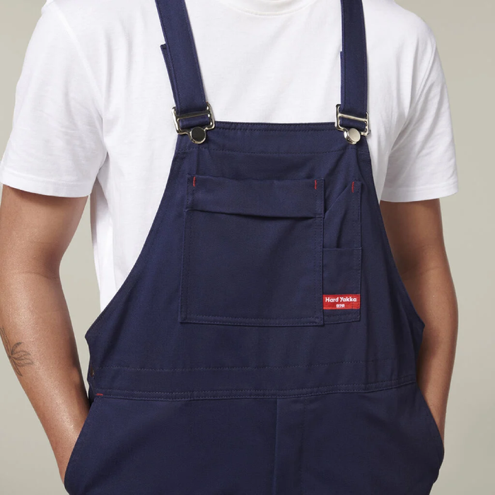 Hard Yakka Bib & Brace Cotton Drill Overall Tradie Work Coverall