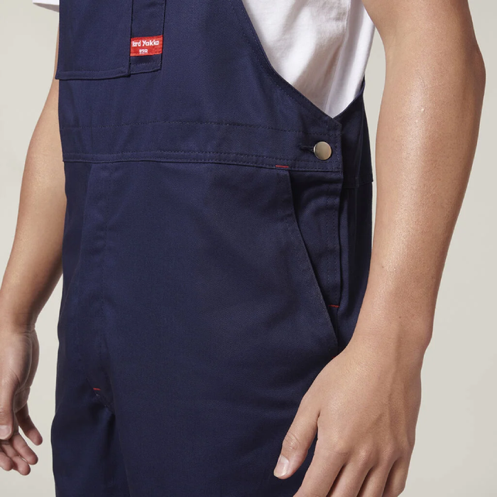 Hard Yakka Bib & Brace Cotton Drill Overall Tradie Work Coverall