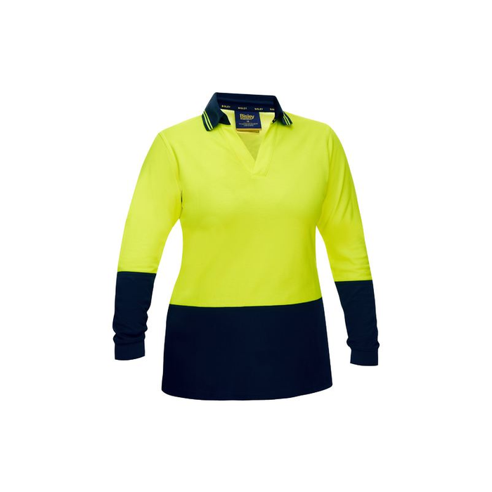 Bisley Women's Hi Vis V-neck Polo