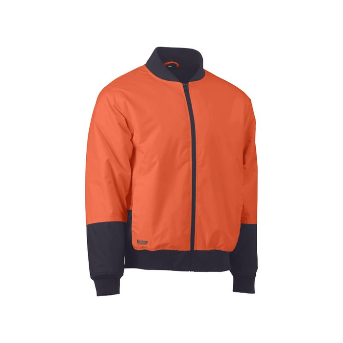 Bisley Two Tone Hi Vis Waterproof Bomber Jacket