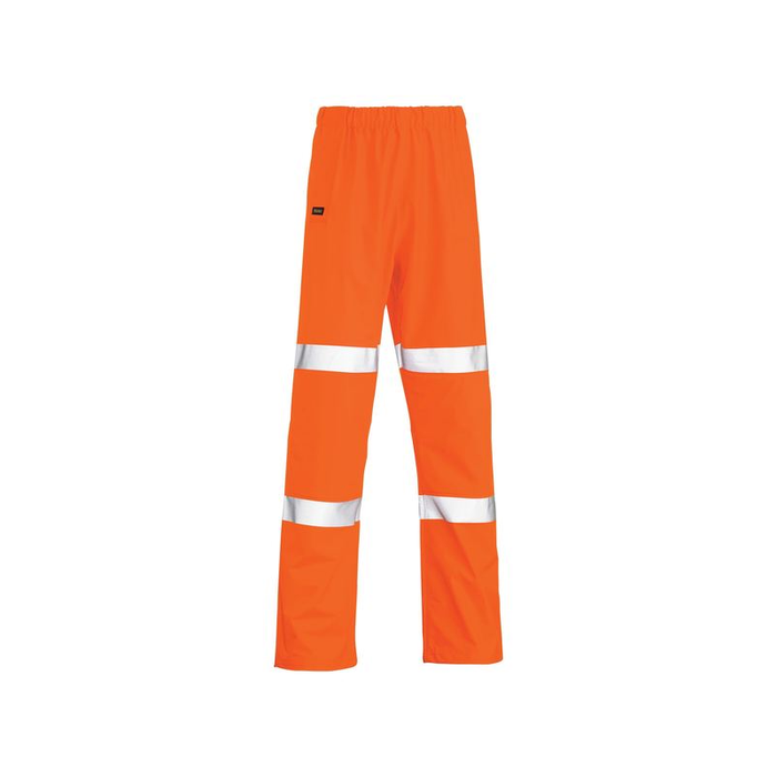 Bisley Reflective Taped Stretch PU Waterproof Rain Pants