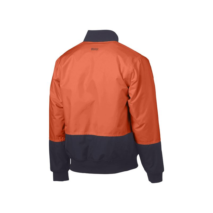 Bisley Two Tone Hi Vis Waterproof Bomber Jacket