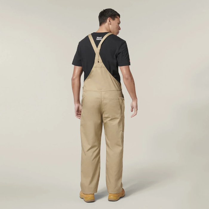 Hard Yakka Bib & Brace Cotton Drill Overall Tradie Work Coverall