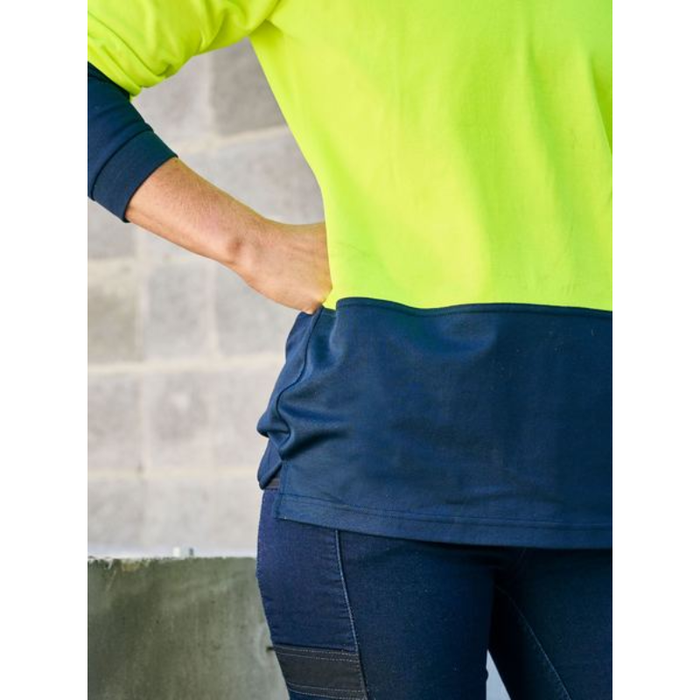 Bisley Women's Hi Vis V-neck Polo