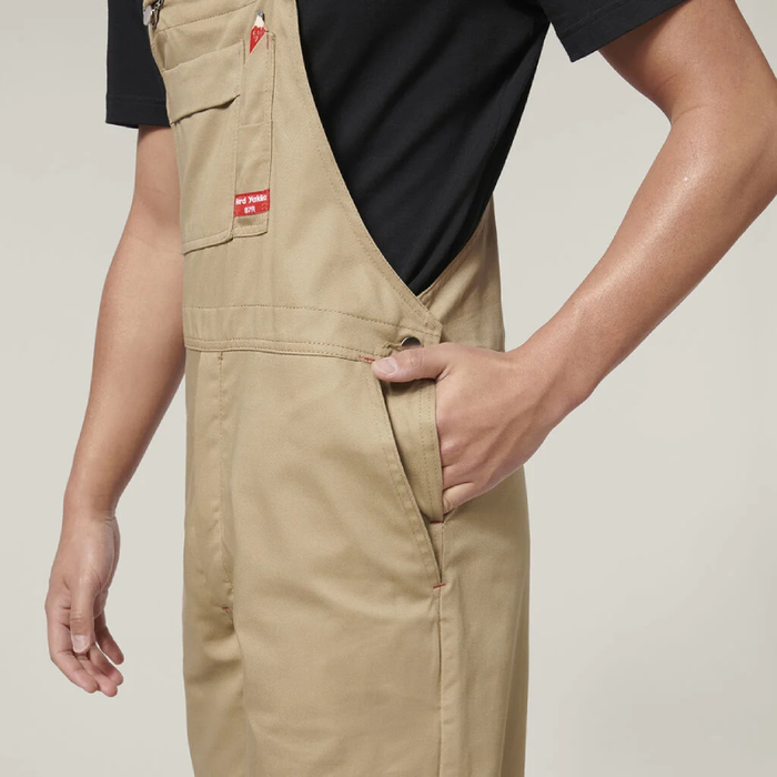 Hard Yakka Bib & Brace Cotton Drill Overall Tradie Work Coverall