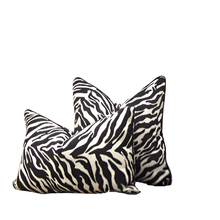 Wild Zebra Vibe Modern Cushion