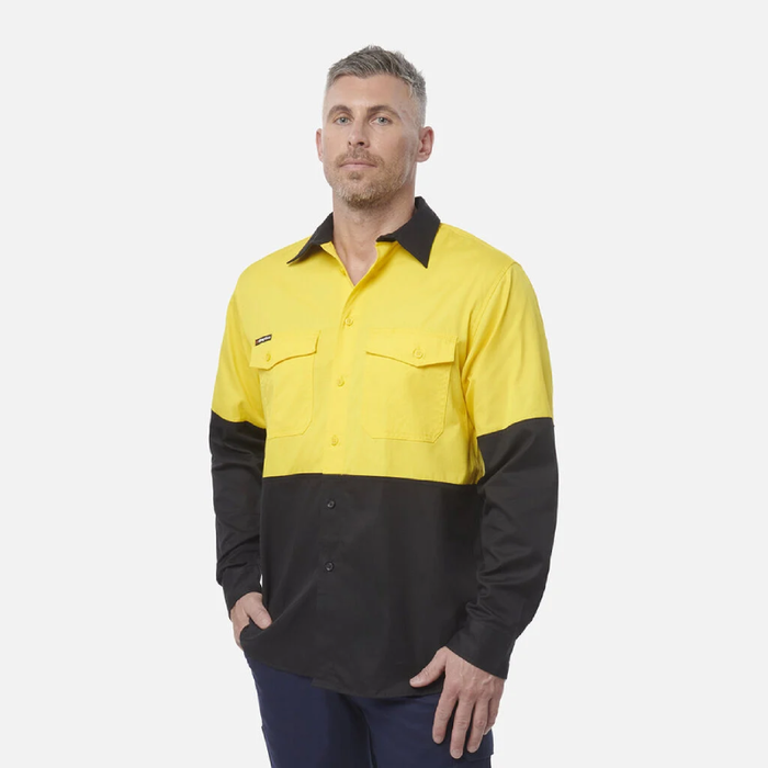 King Gee Workcool 2 Spliced Shirt Long Sleeve