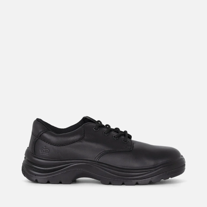 King Gee Wentworth Black Leather Hospitality Work Shoes