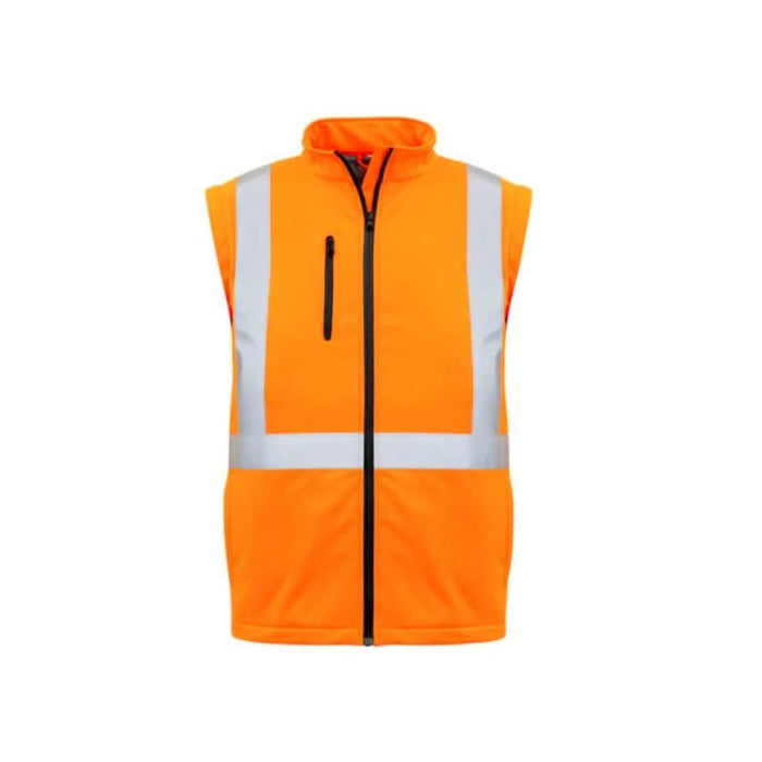 Syzmik Unisex Hi Vis 2 In 1 X Back Soft Shell Rail Reflective X Tape Jacket - Shopica Pty Ltd