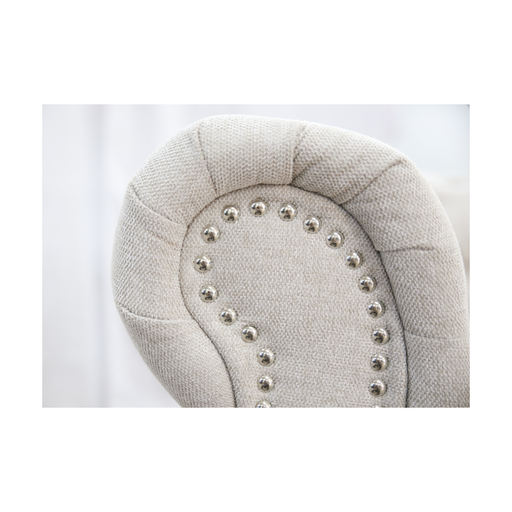 Detailed view of the plush cushioning and meticulous stitching on the Beige Manchester Sofa Lounge