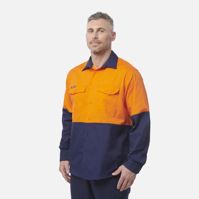 King Gee Workcool 2 Spliced Shirt Long Sleeve