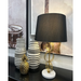 Gold Circles Table Lamp Black Shade Light Stand - Shopica Pty Ltd