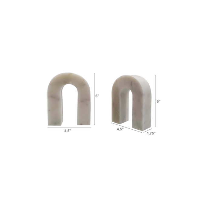 Sophisticated and sturdy marble bookends