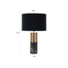 Gold and Marble Round Base Table Lamp With a round shade White Or Black - Shopica Pty Ltd