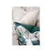 Banana Leaf Teal And White Cushion - Shopica Pty Ltd